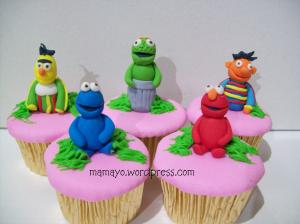 sesame street cupcakes