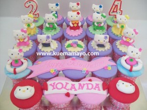 hello kitty cupcake set