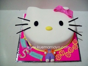 Hello kitty head cake
